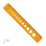 Şeffaf 30 Cm Cetvel Ve Daire Çizim Şablonu