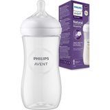 Şeffaf 330ML Doğal Malzeme Bebek Biberonu 3 Ay Kullanıma Uygun - Ahşap