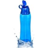 Şeffaf 600 ml Plastik Matara, Hafif ve Dayanıklı Içecek Kabı - Ahşap - Seçenek 1