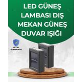 Şeffaf Abajurlu Duvar Tipi Solar Işık