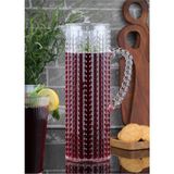 Şeffaf Akrilik Kırılmaz Sürahi 1.5 Litre, Beyaz Tasarım - Ahşap - Bej - Siyah