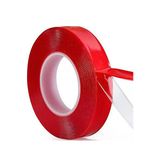 şeffaf akrilik silikon bant çift taraflı bant montaj bandı 18mm x 2m - Kırmızı