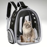 Şeffaf Astronot Kapsül Kedi Köpek Seyahat Yolculuk Fermuarlı Hava Alan Taşınabilir Sırt Çantası