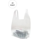 Şeffaf Atlet Poşet Orta Boy 28X50 cm 20 Paket Takriben 4.000 Adet Nemere - 28 x 50 cm