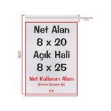 Şeffaf Bantlı Yapışkanlı Jelatin Poşet 50'li 8 x 20 + 5 CM