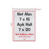 Şeffaf Bantlı Yapışkanlı Opp Jelatin Poşet 100'lü 7 x 15 + 5 CM