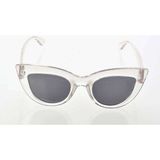 Şeffaf Beyaz Çerçeve Cat Eye Kadın Güneş Gözlüğü - Moda Gözlük - #