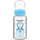 Şeffaf Cam Biberon 125ML, Güvenli ve Sağlıklı Beslenme Için Uygun - Antrasit