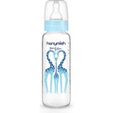 Şeffaf Cam Biberon 240 Ml, Güvenle Kullanılır, Sağlıklı ve Şık Tasarım - Ahşap