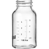 Şeffaf Cam Biberon Şişesi 120 Ml, Sağlıklı ve Hızlı Besleme Için Ideal Seçenek - Ahşap