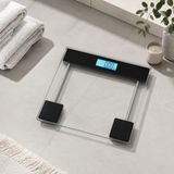Şeffaf Cam Dijital Banyo Baskülü, LCD Ekranlı Hassas Vücut Tartısı, Modern Şeffaf Cam Terazi, Ev ve Banyo Kullanımı İçin Kilo Ölçer Tartı