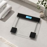 Şeffaf Cam Dijital Banyo Baskülü, LCD Ekranlı Hassas Vücut Tartısı, Modern Şeffaf Cam Terazi, Ev ve Banyo Kullanımı İçin Kilo Ölçer Tartı