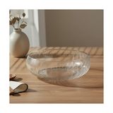 Şeffaf Cam Görünümlü Büyük Salata Kasesi – Dayanıklı Servis Kasesi, Sofra Sunum Kasesi (24 cm – 7 Cm) - Altın