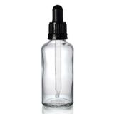 Şeffaf Cam Şişe 50ml Cam Damlalıklı