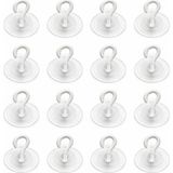 Şeffaf Cam Vantuzlu Askı Seti 16'li, 4 cm x 4 cm Kompakt Tasarım, 4 cm Çap Güçlü Vakumlu Yap� - Çok Renkli