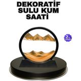Şeffaf Dekoratif Kum Saati – Dayanıklı Gövde, Minimalist Stil, Masa ve Vitrin Aksesuarı - Çok Renkli