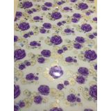 Şeffaf Desenli 80 cm X 120 cm 1.7 mm Kalın Pvc Kaymaz Masa Örtüsü