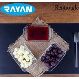 Şeffaf Dikdörtgen Cam Kahvaltılık, Modern ve Şık Tasarım, Dayanıklı ve Güzel Görünüm - Seçenek 1