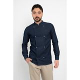 Şeffaf Düğmeli Kot (Denim) Aşçı Şef Ceket Aşçı Uniforma (Chef Ceket) Personel Kıyafeti