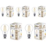 Şeffaf E27 4.8w Duy A60 Sarı Işık Rustik Led Ampul 5li