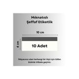 Şeffaf Etiket 10 Ad Pvc Magnet Etiketlik Mıknatıslı 10x4 Cm Raf Etiket Cebi Şeffaf Ürün Etiketliği İsimlik