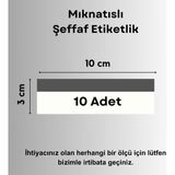 Şeffaf Etiket 10 Adet Pvc Magnet Etiketlik 10x3 cm Mıknatıslı Raf Etiket Cebi Şeffaf Ürün Etiketliği Isimlik Mıknatıslı Etiketlik Cep