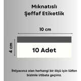 Şeffaf Etiket 10 Adet Pvc Magnet Etiketlik 10x4 cm Mıknatıslı Raf Etiket Cebi Şeffaf Ürün Etiketliği Isimlik Mıknatıslı Etiketlik Cep