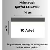 Şeffaf Etiket 10 Adet Pvc Magnet Etiketlik 10x6 cm Mıknatıslı Raf Etiket Cebi Şeffaf Ürün Etiketliği Isimlik Mıknatıslı Etiketlik Cep