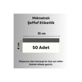 Şeffaf Etiket 50 Ad Pvc Magnet Etiketlik Mıknatıslı 10x4 Cm Raf Etiket Cebi Şeffaf Ürün Etiketliği İsimlik