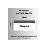 Şeffaf Etiket 50 Ad Pvc Magnet Etiketlik Mıknatıslı 10x5 Cm Raf Etiket Cebi Şeffaf Ürün Etiketliği İsimlik