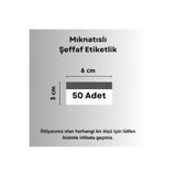 Şeffaf Etiket 50 Ad Pvc Magnet Etiketlik Mıknatıslı 6x3 Cm Raf Etiket Cebi Şeffaf Ürün Etiketliği İsimlik