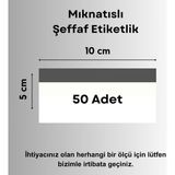 Şeffaf Etiket 50 Adet Pvc Magnet Etiketlik 10x5 cm Mıknatıslı Raf Etiket Cebi Şeffaf Ürün Etiketliği Isimlik Mıknatıslı Etiketlik Cep