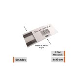 Şeffaf Etiket 50 Adet Pvc Mıknatıslı C Tipi 6x10 Cm Depo Ürün Etiketlik Şeffaf Magnet Isimlik Raf Fiyat Etiketliği
