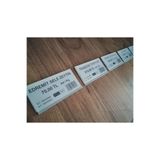 Şeffaf Etiket 50 Adet Raf Önü için Yapışkanlı Profil Etiketlik 8x4 cm, PVC Koruma Cepli Beyaz Profil 8x4 cm Etiket