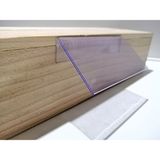 Şeffaf Etiket Pvc 5X10 cm Etiketlik Yapışkanlı Şeffaf Açılı Raf Etiketliği Isim Ürün Etiketi Etiket Cebi - 50 Adet