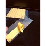 Şeffaf Etiket Pvc Yapışkanlı Etiketlik Raf Etiket Cebi Yapışkanlı Şeffaf Ürün Etiketliği Isimlik Ürünlerin Altına Yapıştırmalı Etiketlik - 10 Adet - 10x5 cm