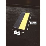 Şeffaf Etiket Pvc Yapışkanlı Etiketlik Raf Etiket Cebi Yapışkanlı Şeffaf Ürün Etiketliği Isimlik Ürünlerin Altına Yapıştırmalı Etiketlik - 50 Adet - 10x3 cm