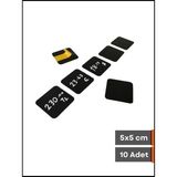 Şeffaf Etiket Silinebilir Siyah Etiket Düz Yapışkanlı Raf Etiketi Karatahta isimlik Dekoratif Etiket Vitrin Etiketi Ürün Bilgilendirme Elemanı Mat Siyah Ürün Etiketi - 10 Adet - 5x5 cm