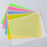 Şeffaf Fermuarlı Dosya 5 Renk 1 Paket Pvc Fermuarlı Evrak Dosyası 18X25CM Çıtçıtlı Belge Ev - Standart