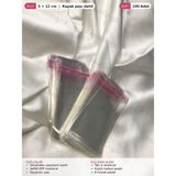 Şeffaf Jelatin Poşet 100 Adet 5X12 cm Kendinden Yapışkanlı Bantlı Opp Torba Kapak Payı Dahil Ambalaj – Casalinghi - 001 - Beyaz - 0,5 ml