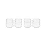 Şeffaf Kabarcıklı Cam Bardak 7 cm | Kalın Cam Mini Su, Kahve, Kola ve Meşrubat Bardağı | 4’lü Set – Dayanıklı, Modern, Ergonomik Tasarım, Kahve Yanı Üzüm Bardak. - 1 Adet - 0 - 200 ml