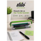 Şeffaf Kalemlik Yeşil Fermuarlı 1 Adet Stilo 1129 Tek Bölmeli Fermuarlı Plastik Çocuk Okul Kalem Makyaj Kutusu Neon Renk