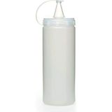 Şeffaf Kapaklı Sızdırmaz Yağlık Sosluk Şişesi Plastik Yağdanlık 400 Ml. AP-9028 - 1 Adet