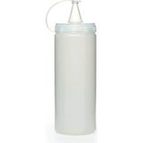 Şeffaf Kapaklı Sızdırmaz Yağlık Sosluk Şişesi Plastik Yağdanlık 400 Ml. Ap-9028 (5047)
