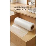 Şeffaf Kaydırmaz Dolap İçi Raflık Örtüsü 45X300 Cm Koruyucu Pvc Malzeme