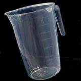 Şeffaf Kırılmayan Plastikten Kulplu Sürahi Tipi 2 Litre Ölçü Kabı Çok Amaçlı Dereceli Ölçek Kap
