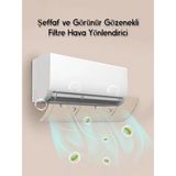 Şeffaf Klima Yönlendirici Aparatı Bakteri Önleyici Temiz Hava Basit Kurulum Filtre - - Sarı