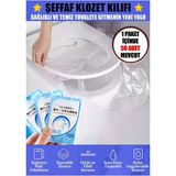 Şeffaf Klozet Kapak Kılıfı Naylon Klozet Kapak Örtüsü (50 ADET) TYCK5BL0CN172614563068320