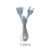 Şeffaf LED Işık Adaptör Kablo Fiş – 220V Priz Uyumlu Dekoratif Aydınlatmalar İçin (3 metre)