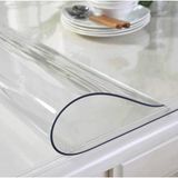 Şeffaf Masa Örtüsü 1,7 mm 80 cm x 160 cm Kalın Pvc Kaymaz Masa Örtüsü Koruyucu Yüz Altmı - Çok Renkli
